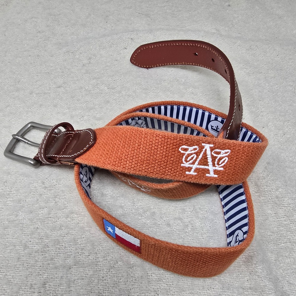 Peter Millar Austin Country Club ACC Golf belt size 40 UT texas Longhorn orange